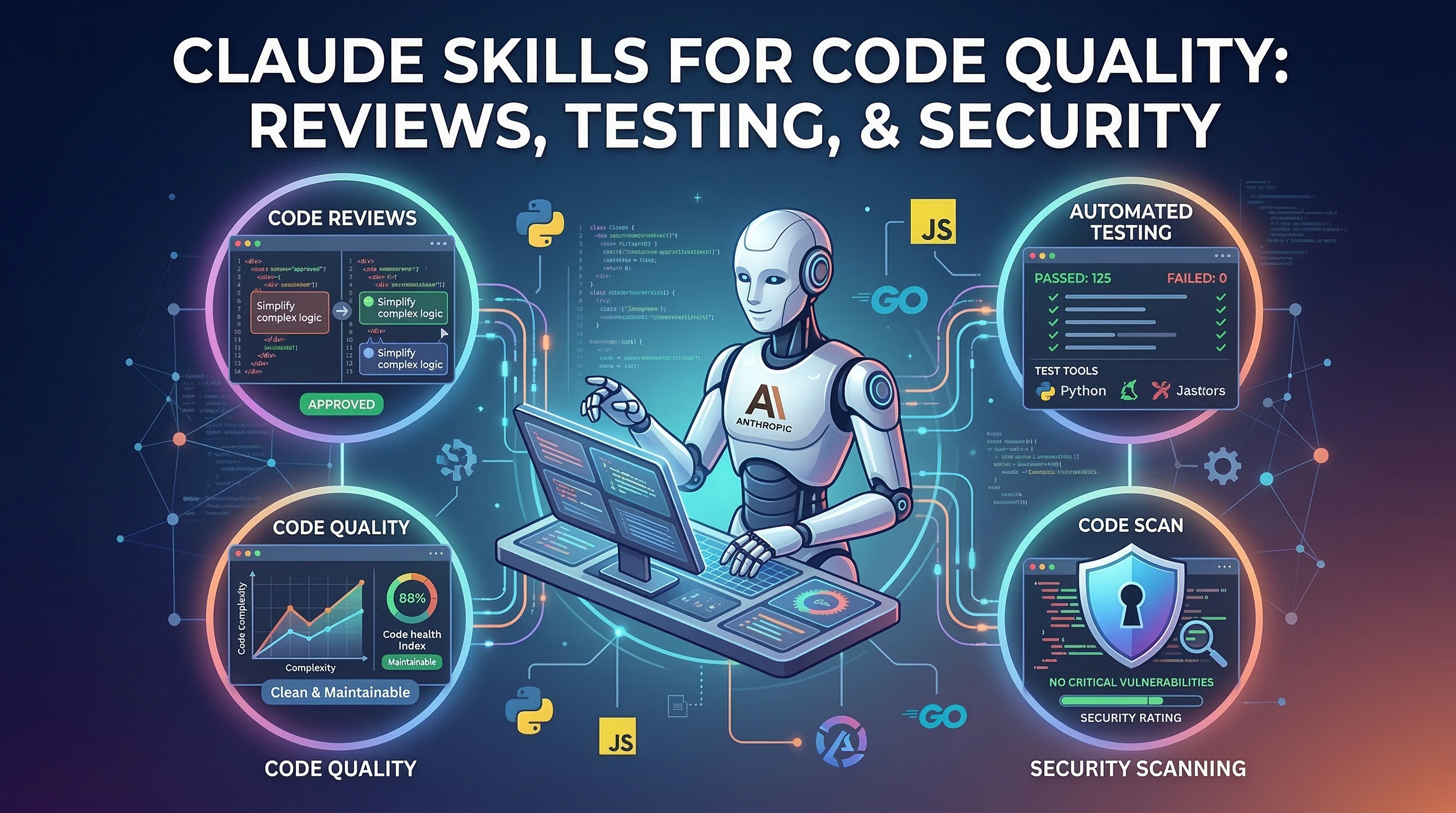 Claude Skills for Code Quality: Reviews, Testing & Security